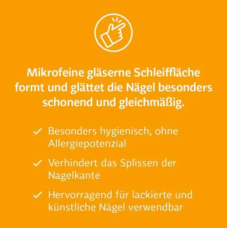 Bio-H-Tin Nagelpflege-Glas Nagelfeile, 1 St