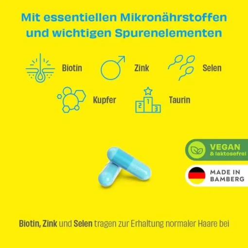 Bio-H-Tin Mikronährstoffe-Hair Essentials Men Forte Kapseln, 30 St