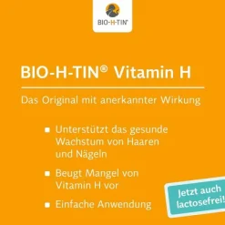 Bio-H-Tin ® Vitamin H 5 mg Tabletten, 30 St- Vitamin B7 (Biotin)