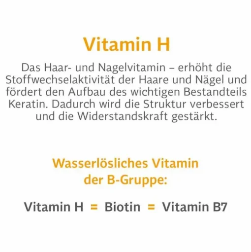 Bio-H-Tin ® Vitamin H 5 mg Tabletten, 30 St- Vitamin B7 (Biotin)