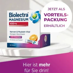 Biolectra Magnesium-Magnesium 400 mg Nerven & Muskeln Vital, 60 St