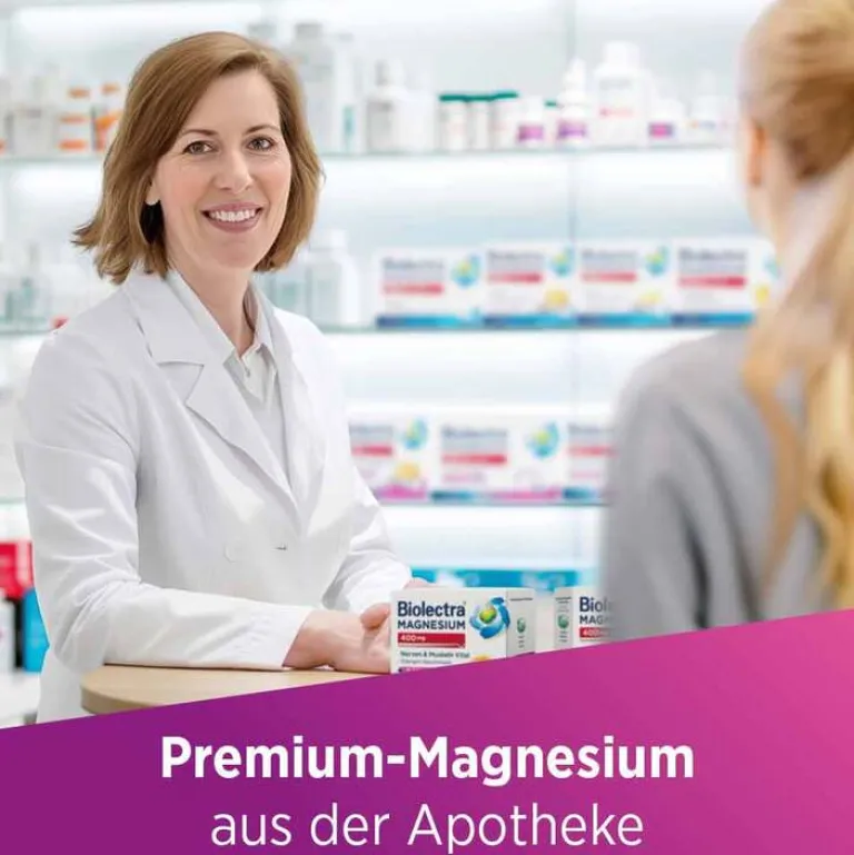 Biolectra Magnesium-Magnesium 400 mg Nerven & Muskeln Vital, 60 St