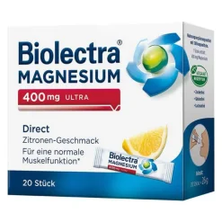 Magnesium 400 mg ultra Direct Zitrone, 20 St^Biolectra Hot