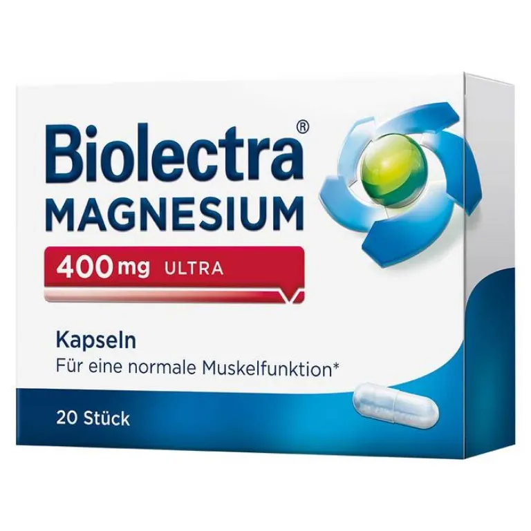 Biolectra Magnesium 400 mg ultra Kapseln, 20 St- Magnesium