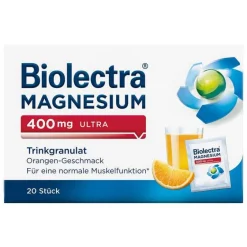 Magnesium 400 mg ultra Trinkgranulat Orange, 20 St^Biolectra Hot