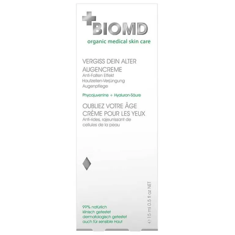 Biomed Vergiss dein Alter Augenpflege Creme, 15 ml- Augenpflege|Anti-Aging