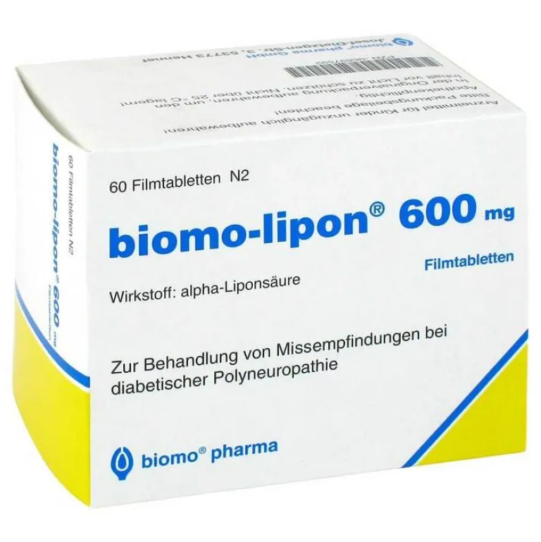 Biomo-lipon Medikamente|Alpha Liponsäure-Biomo Lipon 600 Filmtabletten, 60 St