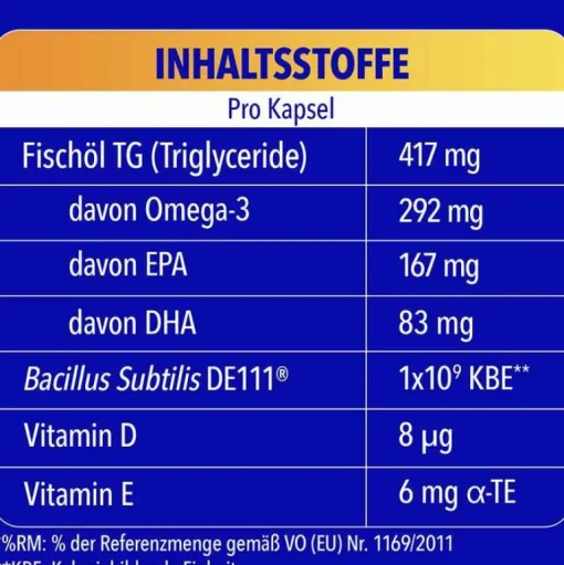 Omega-3 Kapseln, 30 St^Bion