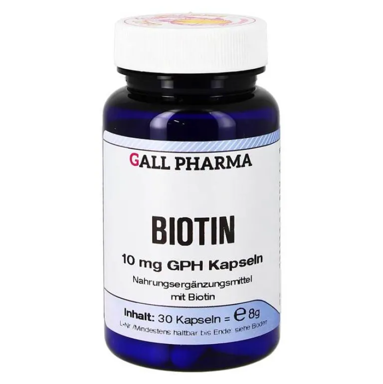 Hecht Pharma Biotin 10 mg GPH Kapseln, 30 St- Vitamin B7 (Biotin)