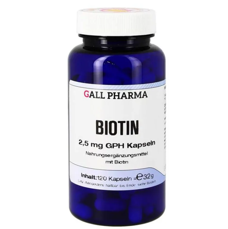 Hecht Pharma Biotin 2,5 mg GPH Kapseln, 120 St- Vitamin B7 (Biotin)