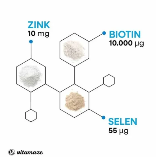 Vitamaze Biotin 10 mg hochdosiert + Zink + Selen Tabletten, 365 St- Vitamin B7 (Biotin)
