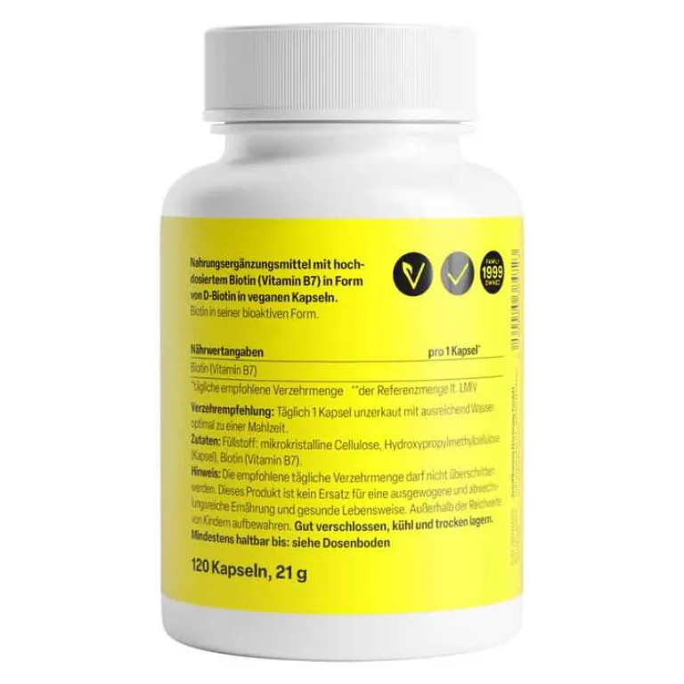 Biotin 10 mg Kapseln hochdosiert, 120 St^Zein Pharma Best