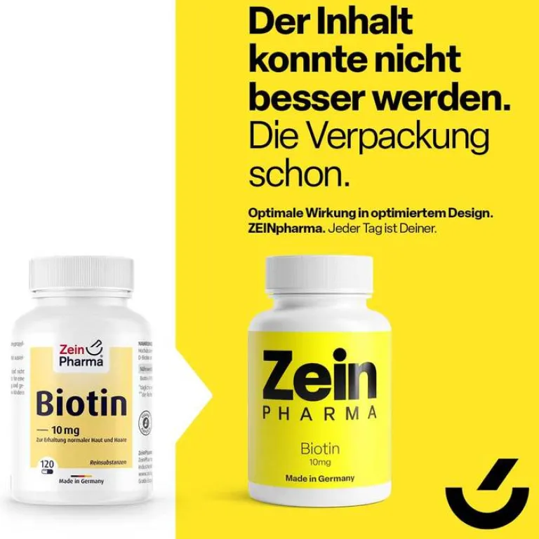 Biotin 10 mg Kapseln hochdosiert, 120 St^Zein Pharma Best