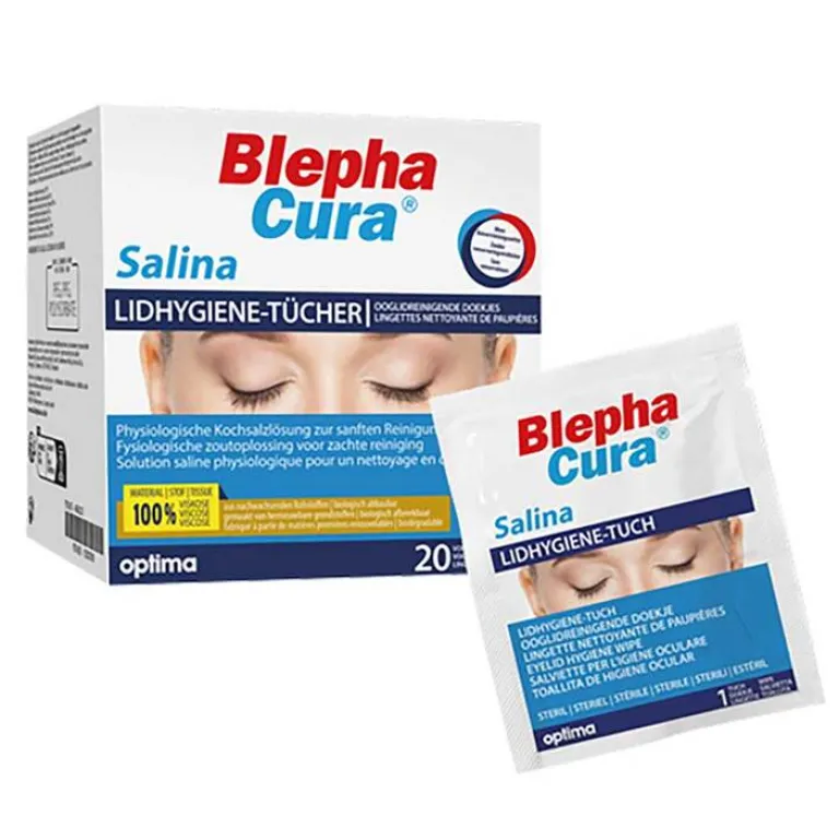 Blephacura Lidrandpflegeprodukte-® Salina Lidhygiene-Tücher, 20 St