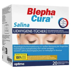 Blephacura Lidrandpflegeprodukte-® Salina Lidhygiene-Tücher, 20 St