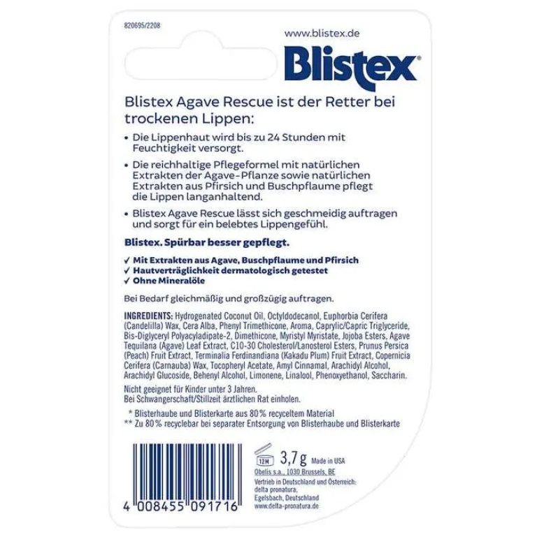 Agave Rescue Stift, 3.7 g^Blistex Discount