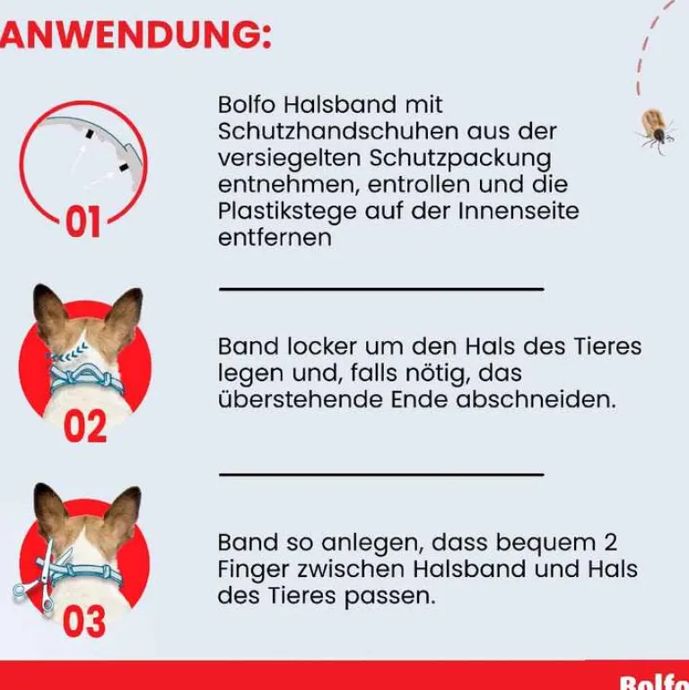 Bolfo Flöhe, Zecken & Co.-Flohschutzband für große Hunde, 1 St