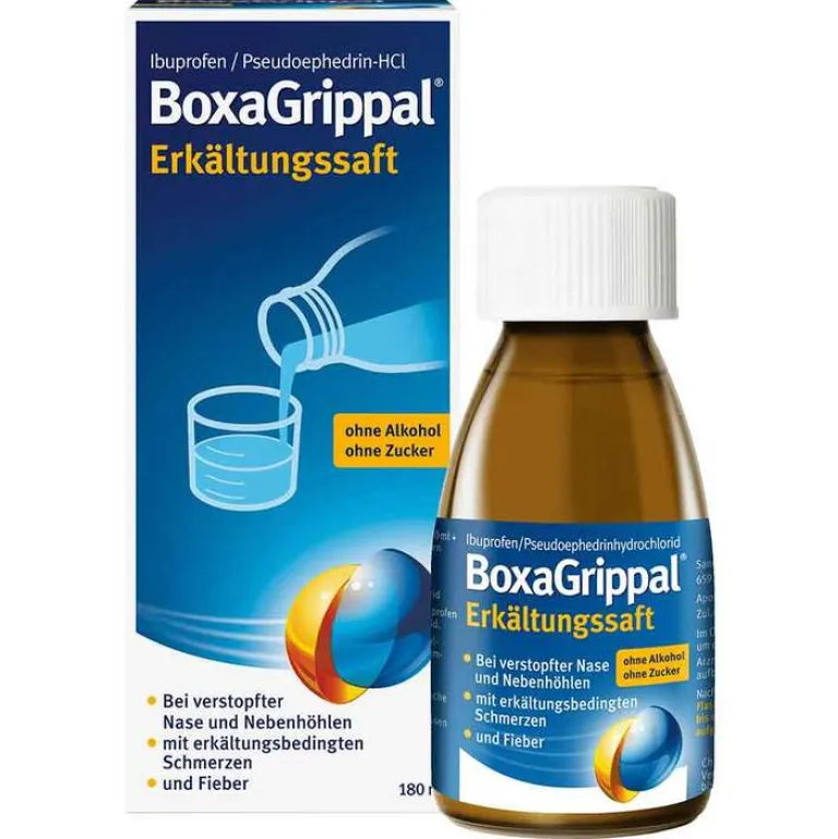 Erkältungssaft 200 mg/10 ml + 30 mg/10 ml, 180 ml^Boxagrippal