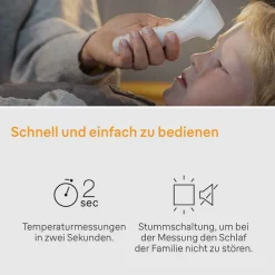 Braun Sensian 3 kontaktloses Thermometer, 1 St- Fieberthermometer