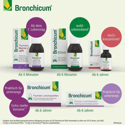Bronchicum ® Thymian Hustensaft, 100 ml-Kinder Hustensaft Kinder|Hustenlöser