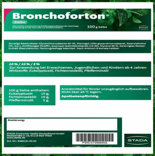 Bronchoforton Erkältungsbalsam-® Salbe, 100 g