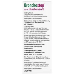 Bronchostop Hustenstiller|Hustenlöser-® Sine Hustensaft, 200 ml