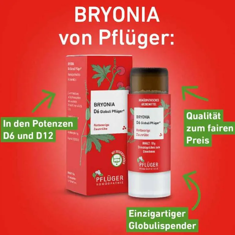 Pflüger Bryonia D6 Globuli Dosierspender, 10 g- B