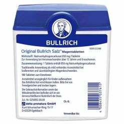 Bullrich Salz® Tabletten gegen Sodbrennen, 180 St- Sodbrennen Medikamente|Magentabletten
