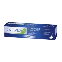 D3 600 mg / 400 I.E. Brausetabletten, 20 St^Calcimed Discount