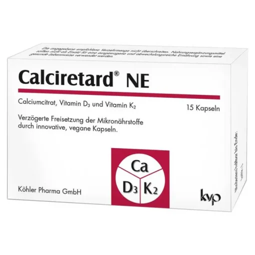 Köhler Calciretard NE Kapseln, 15 St- Vitamin D (Colecalciferol)|Vitamin K
