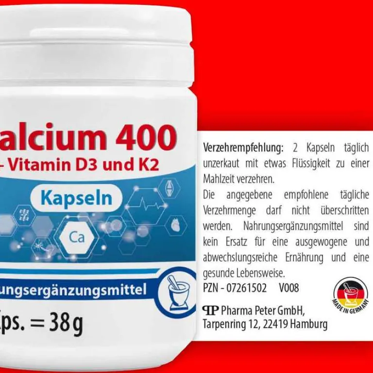 Canea-Pharma Calcium 400 Kapseln, 60 St- Calcium