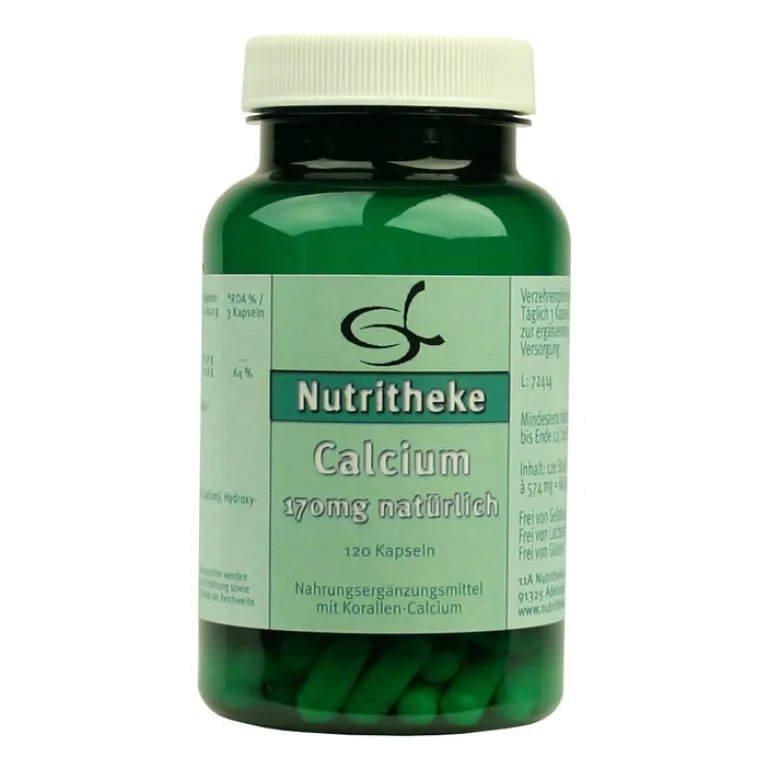 Green line Nutritheke Calcium 170 mg natürlich Kapseln, 120 St- Calcium