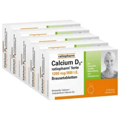 Ratiopharm Calcium-Calcium D3 forte Brausetabletten, 100 St