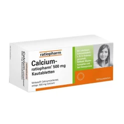 Calcium 500 mg Kautabletten, 100 St^Ratiopharm