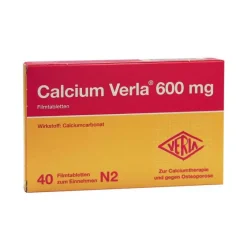 Verla Calcium-Calcium 600 mg Filmtabletten, 40 St