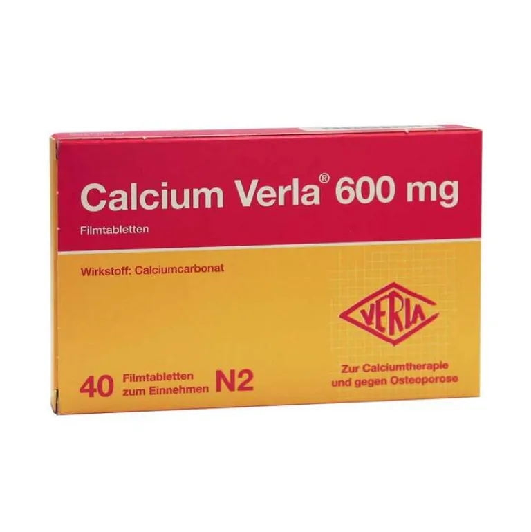 Verla Calcium-Calcium 600 mg Filmtabletten, 40 St