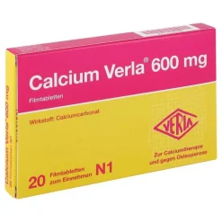 Verla Calcium 600 mg Filmtabletten, 20 St- Calcium