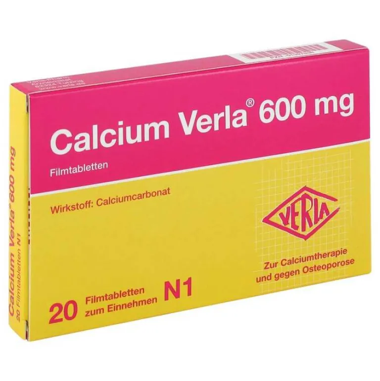 Verla Calcium 600 mg Filmtabletten, 20 St- Calcium