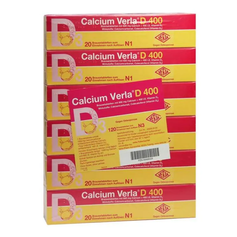 Calcium D 400 Brausetabletten, 120 St^Verla Online