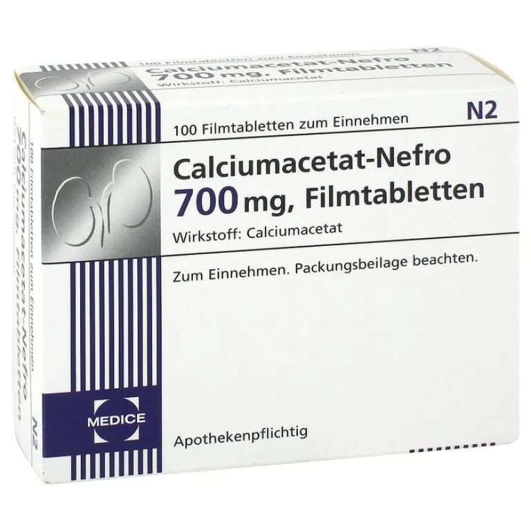 Medice Calcium-Calciumacetat Nefro 700 mg Filmtabletten, 100 St