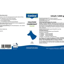 Canina Calciumcarbonat Pulver vet. (für Tiere), 1000 g- Bewegungsapparat