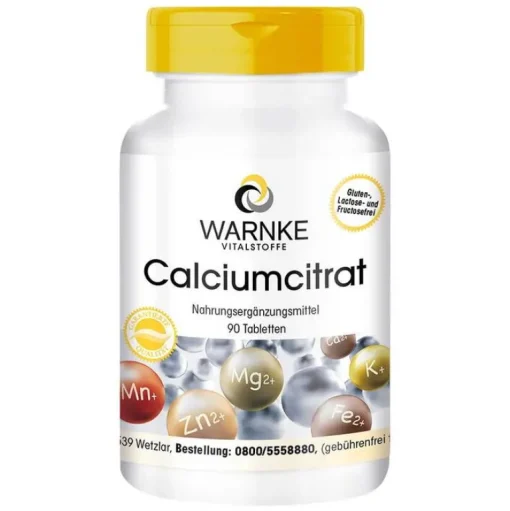 Warnke Calciumcitrat Tabletten, 90 St- Calcium