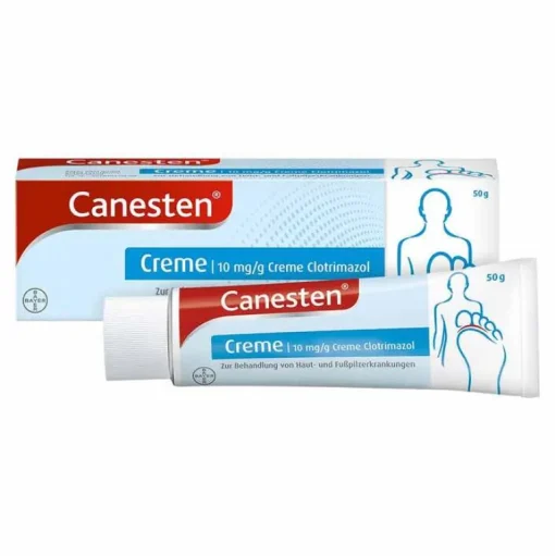 Canesten Creme gegen Pilzerkrankungen an Haut & Füßen, 50 g- Scheidenpilz Medikamente|Scheidenpilz Creme
