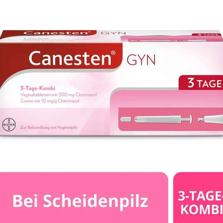 Canesten ® GYN 3-Tage-Kombi zur effektiven Behandlung von Scheidenpilz, 1 P- Scheidenpilz Medikamente|Scheidenpilz Creme