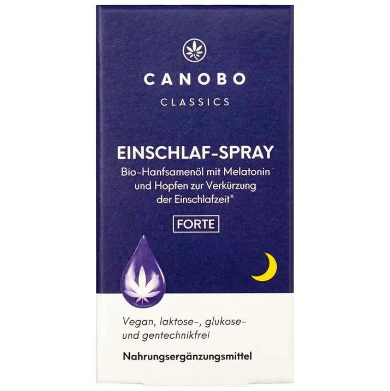 Bio-Hanfsamenöl Einschlaf-Spray Hopf. / Mela., 10 ml^Canobo Clearance