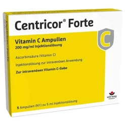 Centricor ® Forte Vitamin C Ampullen 200 mg/ml Injektionslösung , 5X5 ml- Vitamin C (Ascorbinsäure)