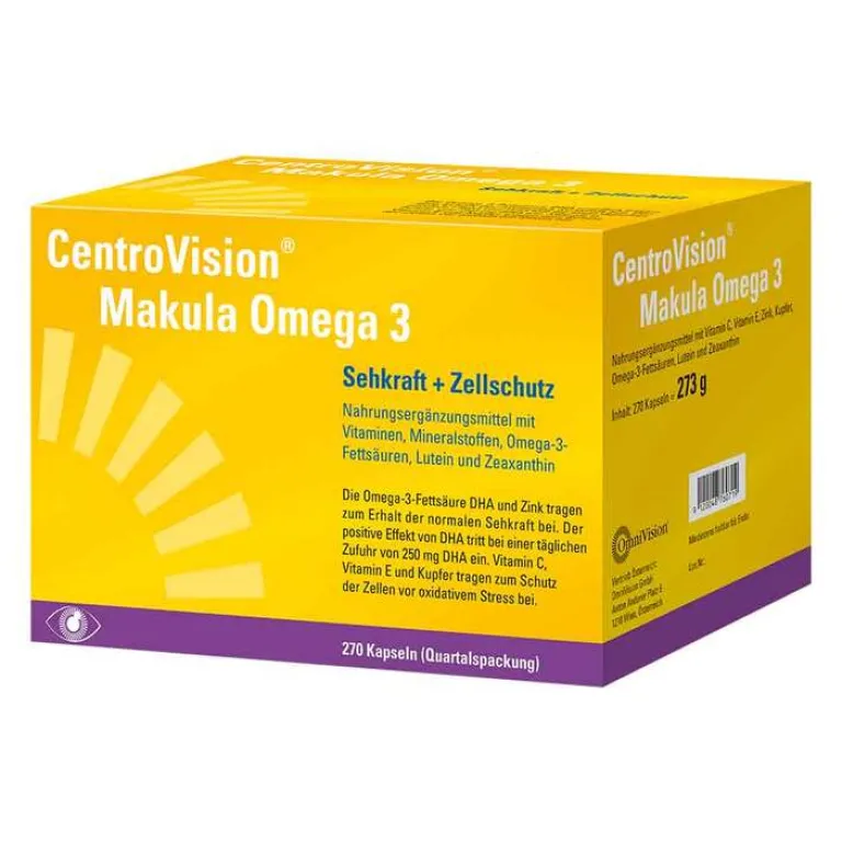 Centrovision Augenvitamine-Makula Omega-3 Kapseln, 270 St