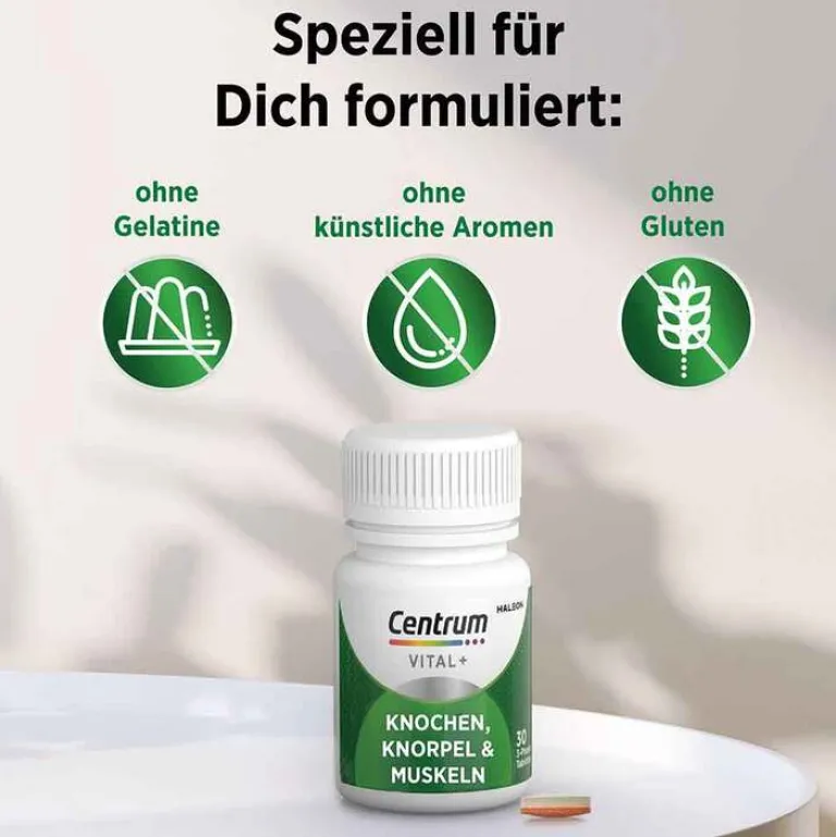 Centrum Glucosamin-Chondroitin-Vital + Knochen Knorpel & Muskeln Tabletten, 30 St