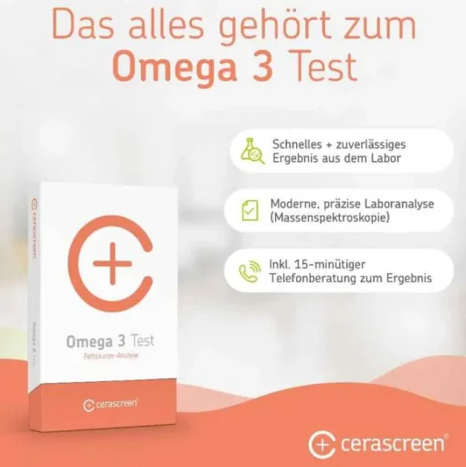 Cerascreen Sonstige Tests|Omega 3 Kapseln-® Omega-3 Test, 1 St