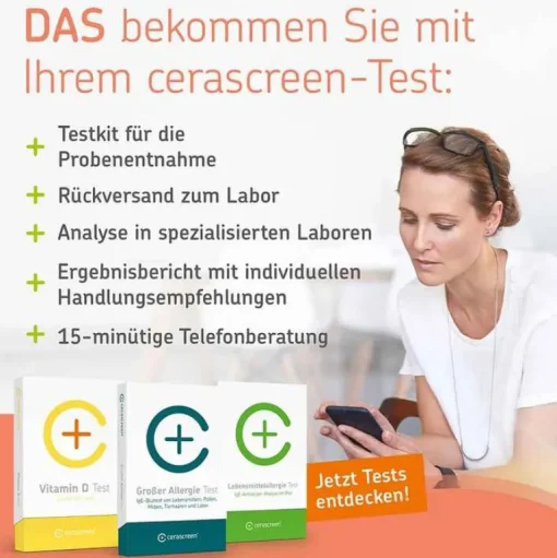 Cerascreen Sonstige Tests|Omega 3 Kapseln-® Omega-3 Test, 1 St